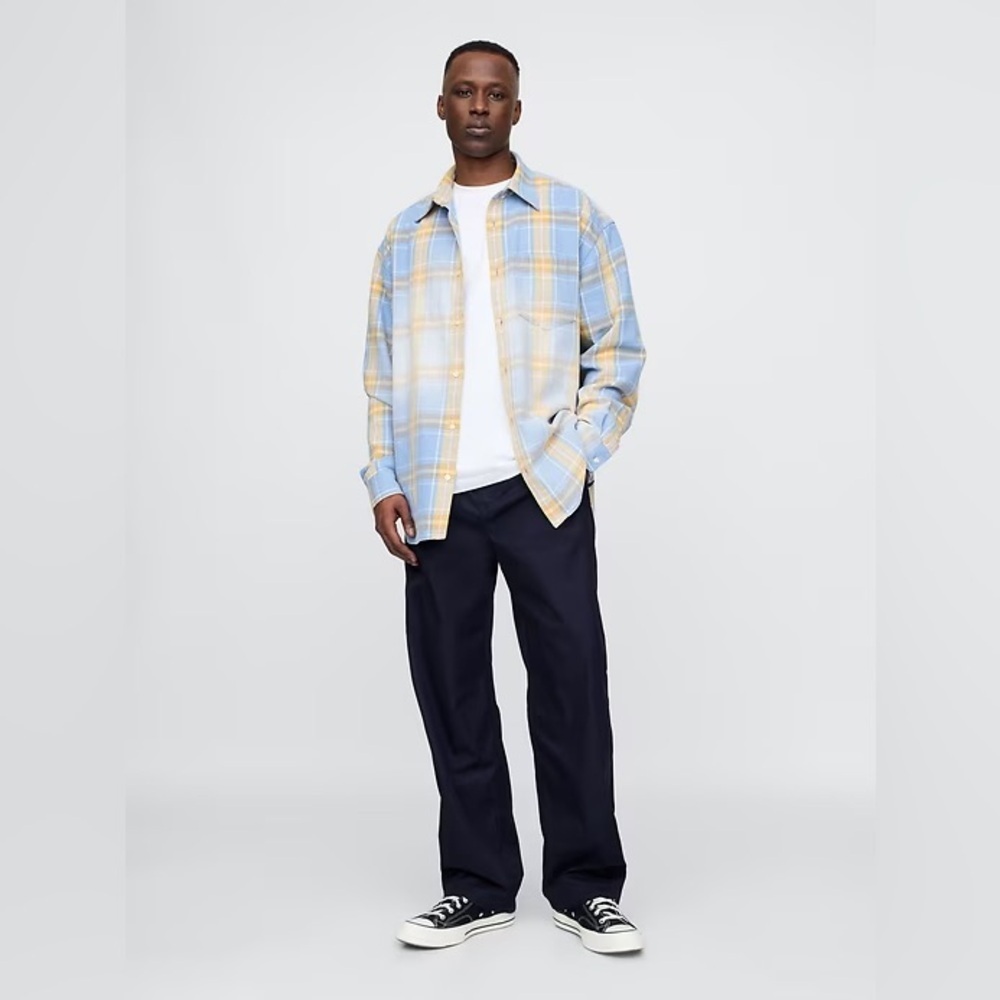 NWT! GAP Navy Blue Twill Parachute Baggy Pants - Multiple 🩷